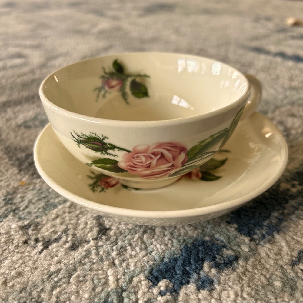 Vintage tea cup and plate